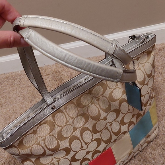 ❤️SALE! COACH Signature Stripe Muti Stripe Tote Bag - Picture 11 of 16